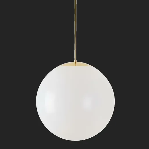 OSMONT ISI72150 ISIS P4 PM HP závěsné plastové svítidlo mosaz leštěná / bílá IP40 3000 K 58W LED nouzové kombinované 3 h