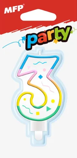 Dortová svíčka MFP č. 3 duhová