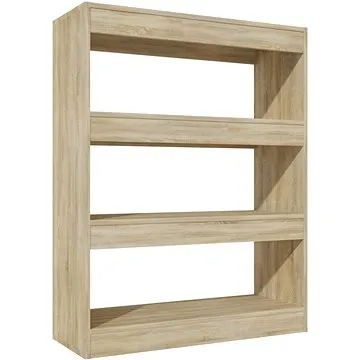 Shumee dělicí stěna dub sonoma 80×30×103 cm kompozitní dřevo, 811703 (811703)