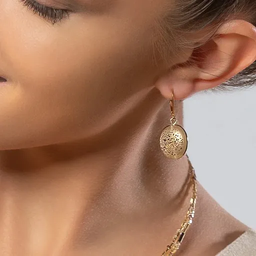 Lampglas Překrásné náušnice Sand Pearl z perel Lampglas EP43