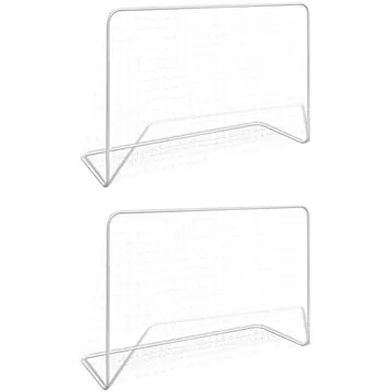 Shumee Fotbalové branky 2 ks se sítí 182 x 61 x 122 cm ocelové bílé (276047)