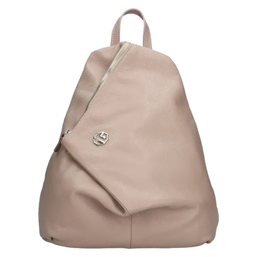 Dámský kožený batoh Marina Galanti Sofia - béžová