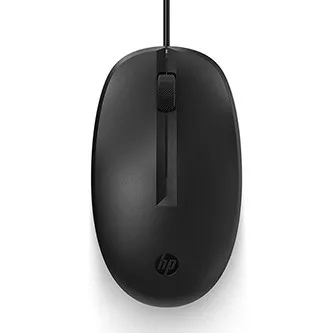 Myš drátová, HP 125 Wired Mouse, černá, optická, 1200DPI