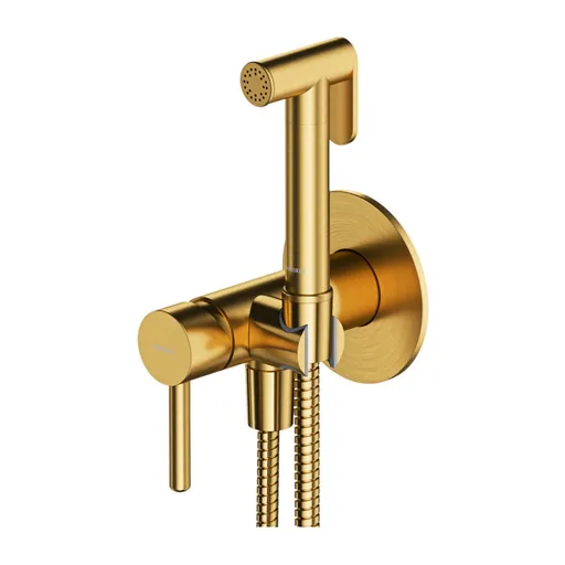 OMNIRES Y podomítková bidetová baterie zlatá kartáčovaná /GLB/ SYSYBI2GLB