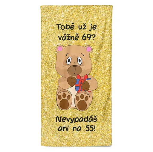 Osuška Tobě už je tolik? (věk: 69, Velikost osušky: 70x140cm)