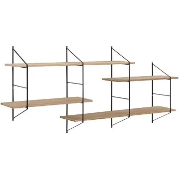 Nástěnná police Fantasy, 191 cm, dřevo/černá (A1002535)