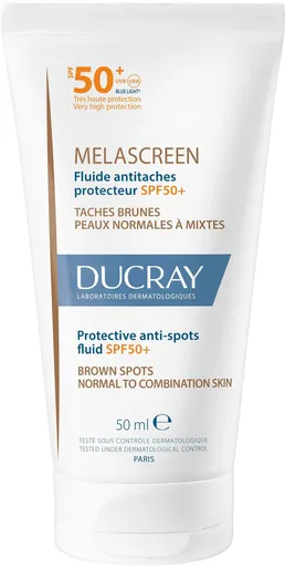Ducray Ochranný fluid proti pigmentovým skvrnám SPF 50+ Melascreen (Protective Anti-Spots Fluid) 50 ml