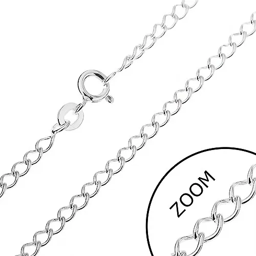 Stříbrný řetízek 925 - hladká očka, 2,8 mm