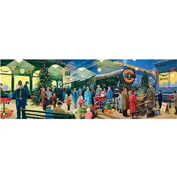 Clementoni Panoramatické puzzle Vánoční kolekce: Santa 1000 dílků (39577)