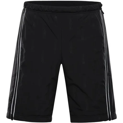 ALPINE PRO WERM Pánské dvouvrstvé kraťasy, černá, velikost