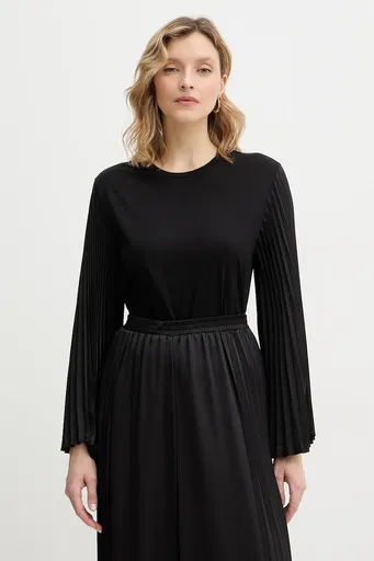 Bavlněné tričko s dlouhým rukávem Twinset