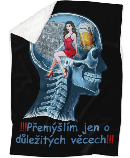 Deka Důležité věci – automechanik (Podšití beránkem: ANO)