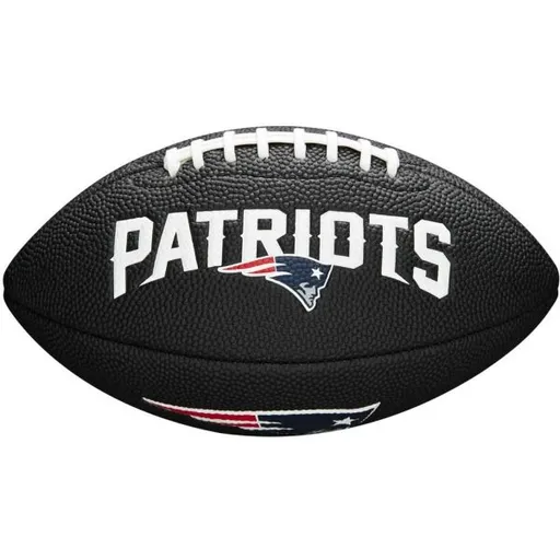 Wilson MINI NFL TEAM SOFT TOUCH FB BL NE Mini míč na americký fotbal, černá, velikost