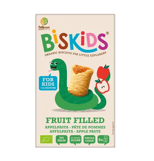 Biskids BIO měkké dětské sušenky s jablečným pyré 120 g