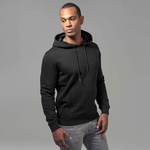 Pánská mikina s kapucí Urban Classics Basic Sweat Hoody black - XL