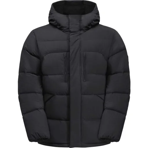 Jack Wolfskin ROEMERTOR Pánská péřová bunda, černá, velikost