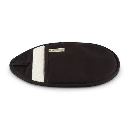 Chňapka na hrnec 32 x 20 cm, černá, bavlna, Le Creuset