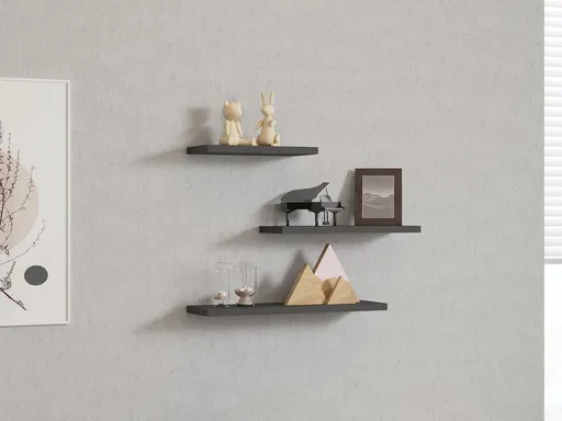 Nástěnná police Leila - Anthracite