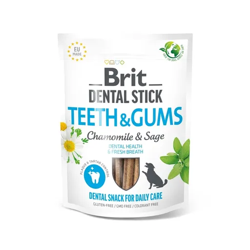Brit Care Dog Dental Stick Teeth & Gums with Chamomile & Sage 7 ks