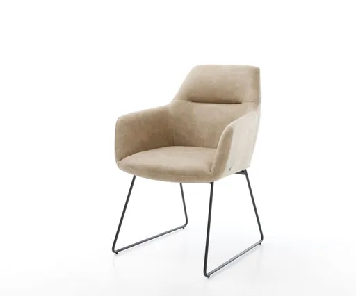 Jídelní židle Pejo-Flex béžová vintage černá podnož