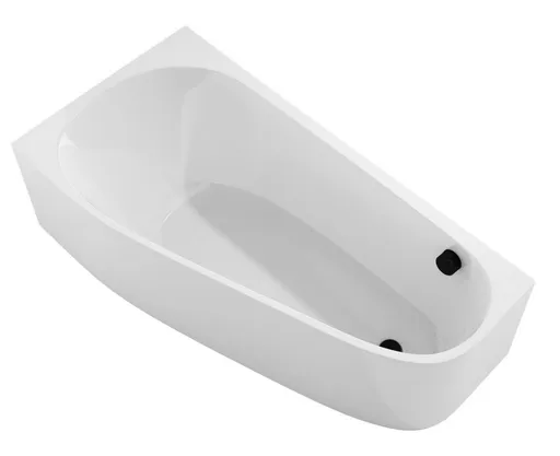 POLYSAN PROJEKTA L MONOLITH asymetrická stojící vana 156x77x60cm, bílá 20111M