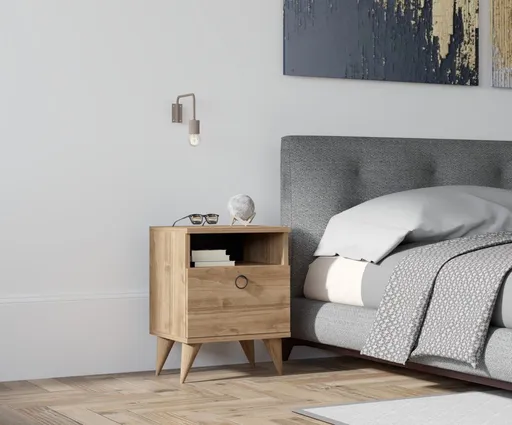 Noční stolek Barlo - Walnut