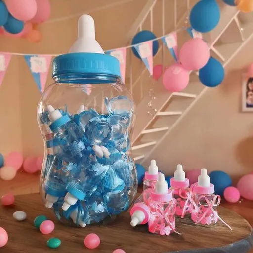 Sada mini kojeneckých láhví na Baby Shower