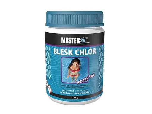 Přípravek pro chlorovou dezinfekci bazénové vody MASTERsil Blesk Chlor 1kg
