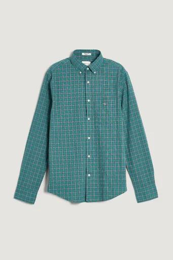 KOŠILE GANT REG POPLIN CHECK SHIRT WOODY GREEN
