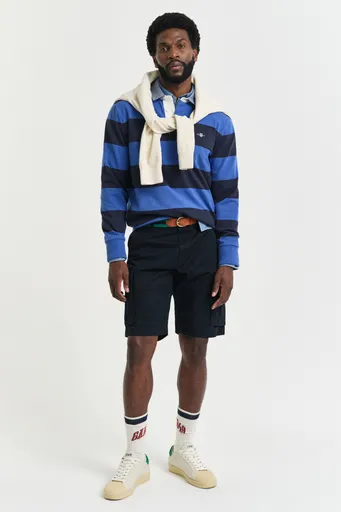 ŠORTKY GANT RELAXED TWILL CARGO SHORTS BLACK