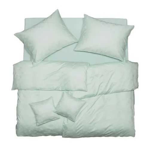 SCANquilt povlečení EXCLUSIVE TENCEL PLUS peříčka eukalyptová 140 x 200/70 x 90 cm