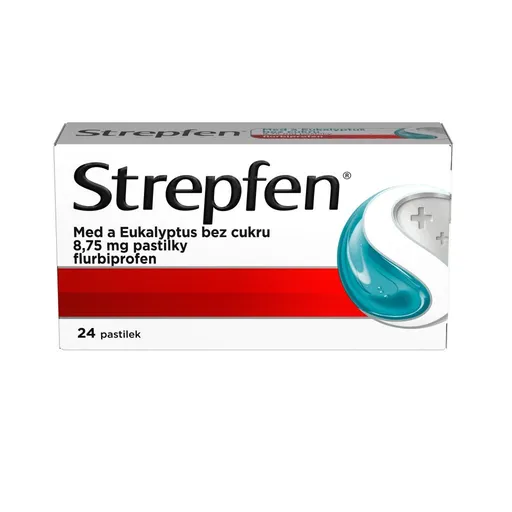 Strepfen Med a Eukalyptus bez cukru 24 pastilek