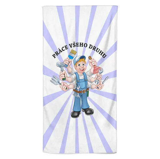 Osuška Práce všeho druhu (Velikost osušky: 100x170cm)