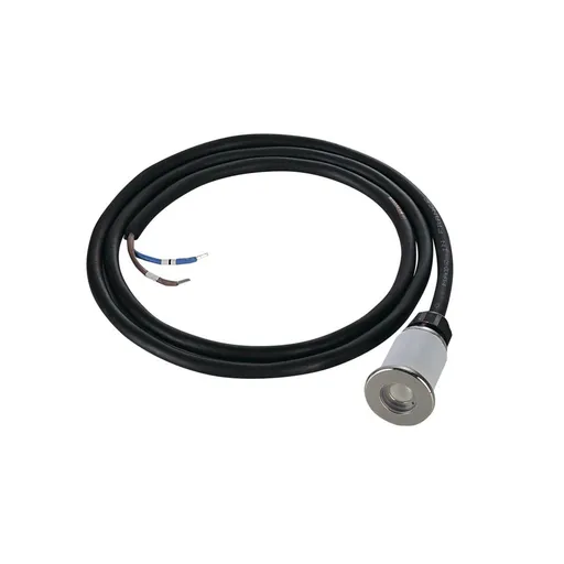 SLV BIG WHITE DASAR MINI 37, venkovní zapuštěné podlahové svítidlo, LED, 3000K, IP67, kulaté, kartáčovaná nerezová ocel, 12–24 V, 2