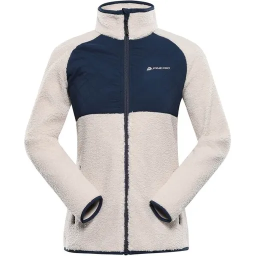 ALPINE PRO FERADA 2 Dámská hřejivá mikina, béžová, velikost
