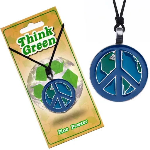 Náhrdelník s EKO přívěskem, motiv míru
