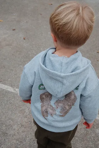 Dětská mikina s bavlnou Konges Sløjd LOU SWEAT ZIP HOOD OCS