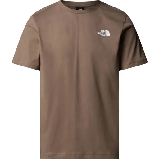 The North Face M SS BOX NSE TEE Pánské tričko, hnědá, velikost