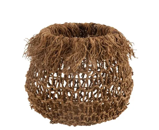 Přírodní koš z banánových listů Plait - Ø 41 *43 cm J-Line by Jolipa