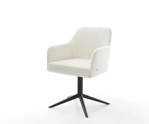 Jídelní židle Greg-Flex bouclé měkký béžová podnož křížová