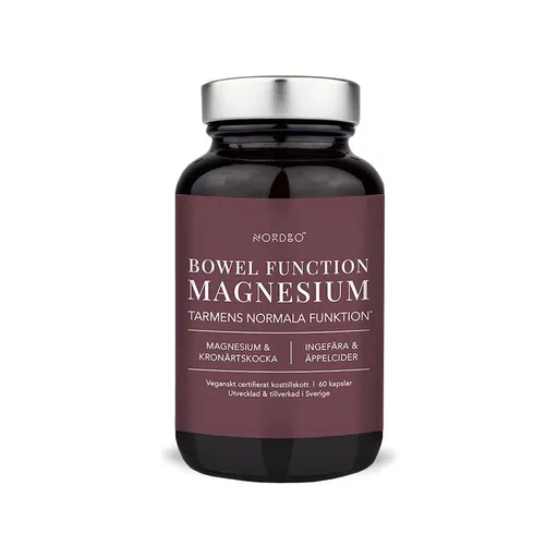 Nordbo Bowel Function Magnesium 60 kapslí