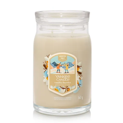 Yankee Candle Vonná svíčka velká Signature Vanilla Flurries, 567 g, L