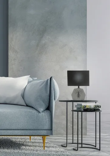 Světle šedá kancelářská stolní lampa Animi