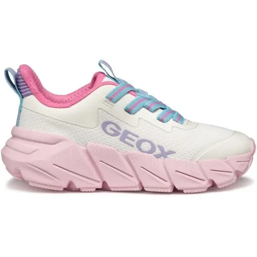 Geox J FLEXYPER FAST A Dětské vycházkové boty, bílá, velikost