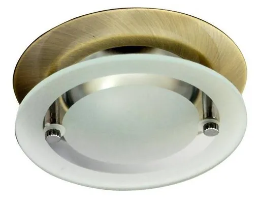 Pevné stropní svítidlo zlaté se sklem OZS-07