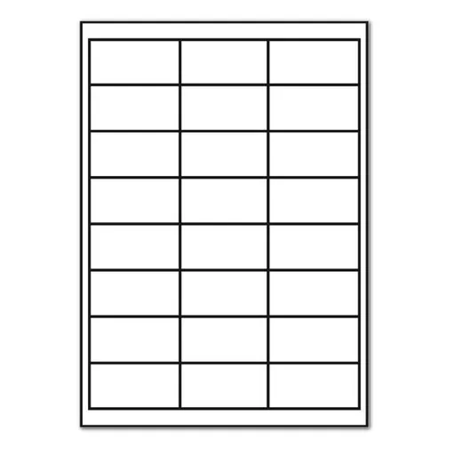 Samolepicí etikety 64,6 x 33,8 mm, 24 etiket, A4, 100 listů