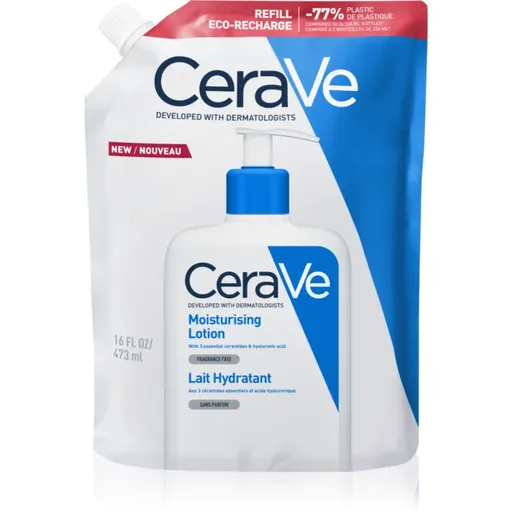 CeraVe Moisturizers Lotion hydratační mléko na tělo a obličej pro suchou až velmi suchou pokožku 473 ml