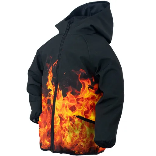 Dětská softshellová bunda – Fire (Velikost bundy: 110)