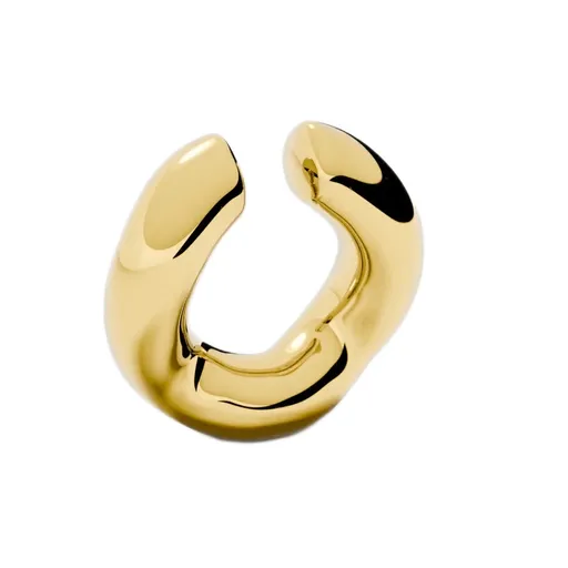 Furiosa Pozlacená single záušnice Bubbly Cuff SE-BUBBLY-G