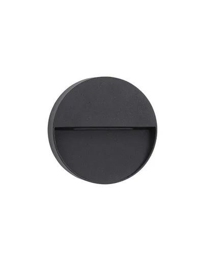 NOVA LUCE venkovní nástěnné svítidlo ARNE antracitový hliník a čirý akryl LED 1.5W 3000K 220-240V 50st. IP54 9492680